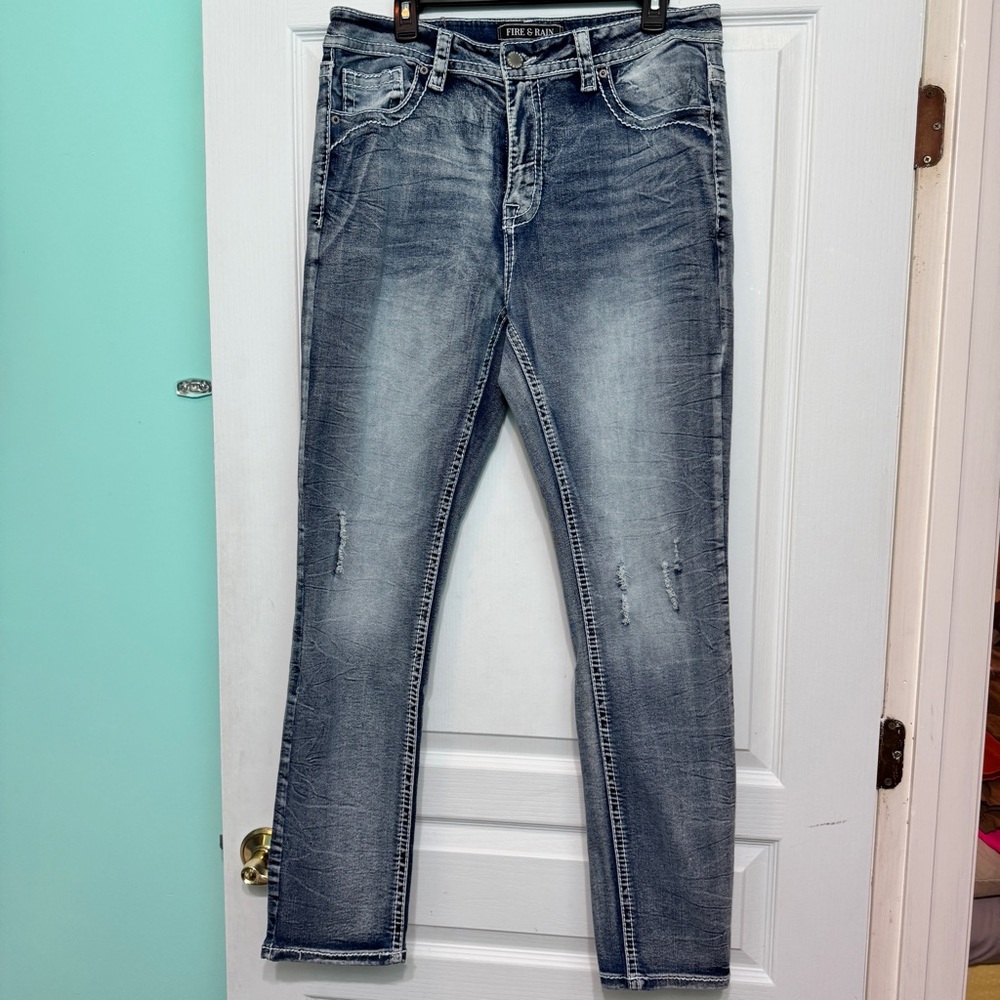 Men's Fire & Rain Blue Denim Jeans